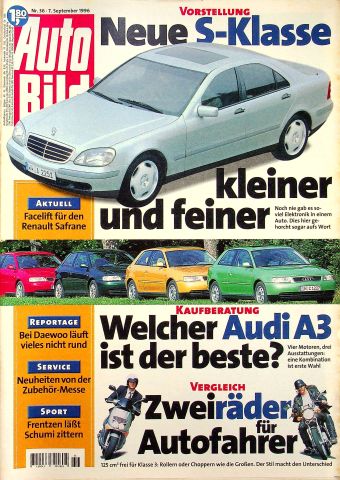Deckblatt Auto Bild (36/1996)